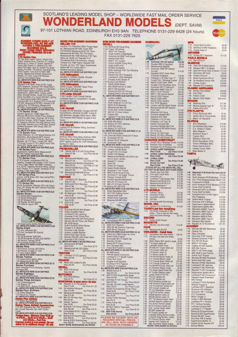 Scale Aviation Modeller International 1996-05